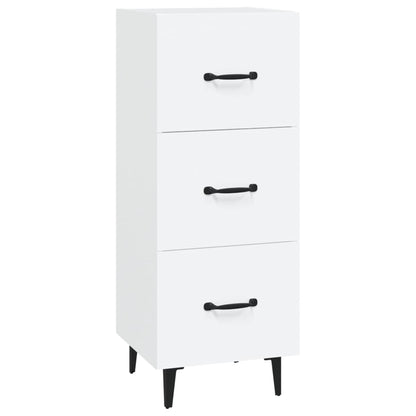 Dressoir 34,5X34X90 Cm Bewerkt Hout Wit