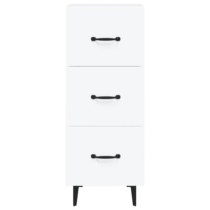 Dressoir 34,5X34X90 Cm Bewerkt Hout Wit