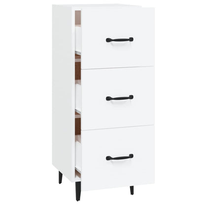 Dressoir 34,5X34X90 Cm Bewerkt Hout Wit