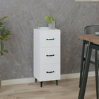 Dressoir 34,5x34x90 cm bewerkt hout wit wandmontage