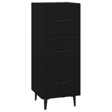 Dressoir 34,5X34X90 Cm Bewerkt Hout Zwart