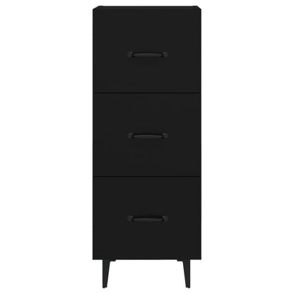 Dressoir 34,5X34X90 Cm Bewerkt Hout Zwart