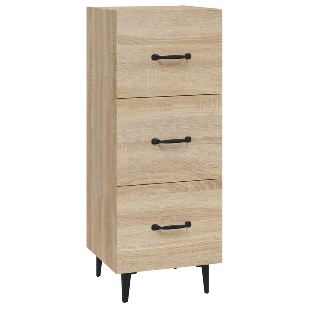 Dressoir 34,5X34X90 Cm Bewerkt Hout Sonoma Eiken