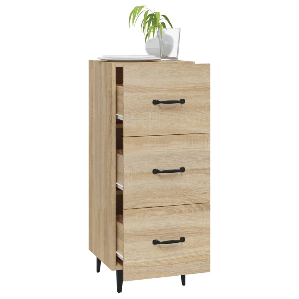Dressoir 34,5X34X90 Cm Bewerkt Hout Sonoma Eiken