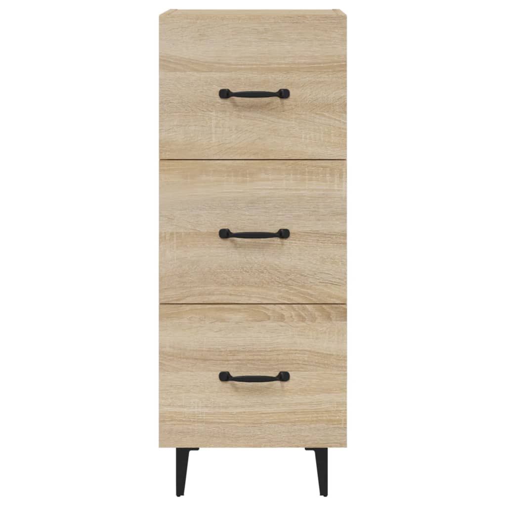 Dressoir 34,5X34X90 Cm Bewerkt Hout Sonoma Eiken