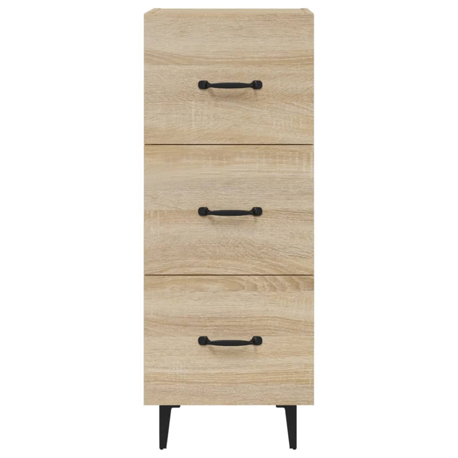 Dressoir 34,5X34X90 Cm Bewerkt Hout Sonoma Eiken