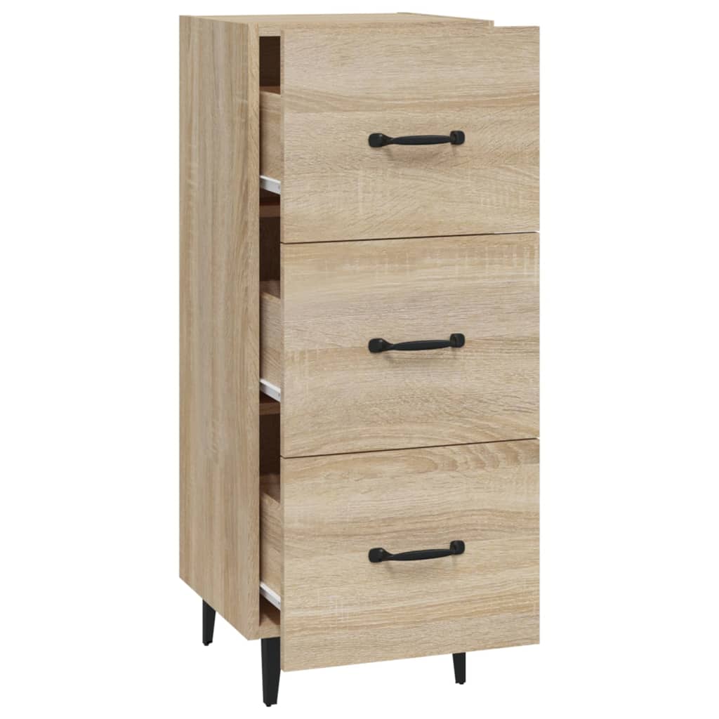 Dressoir 34,5X34X90 Cm Bewerkt Hout Sonoma Eiken