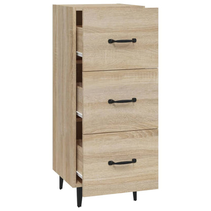 Dressoir 34,5X34X90 Cm Bewerkt Hout Sonoma Eiken