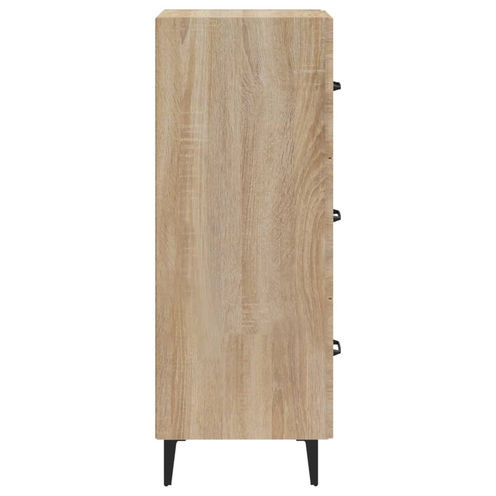 Dressoir 34,5X34X90 Cm Bewerkt Hout Sonoma Eiken