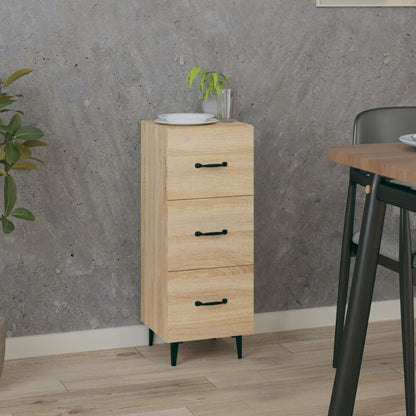 Dressoir 34,5X34X90 Cm Bewerkt Hout Sonoma Eiken