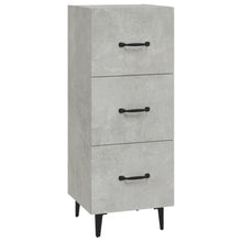 Dressoir 34,5X34X90 Cm Bewerkt Hout Betongrijs