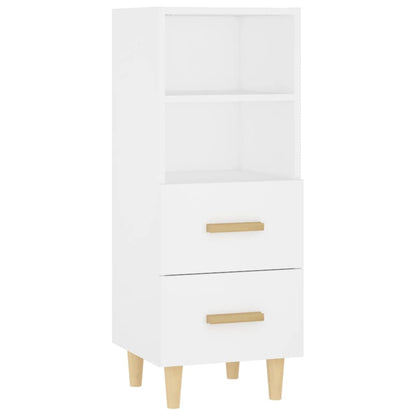 Dressoir 34,5X34X90 Cm Bewerkt Hout Wit