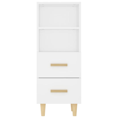 Dressoir 34,5X34X90 Cm Bewerkt Hout Wit