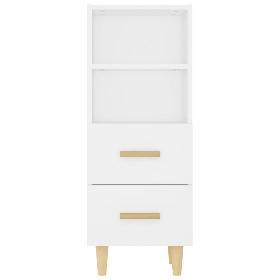 Dressoir 34,5X34X90 Cm Bewerkt Hout Wit