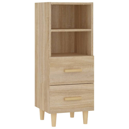 Dressoir 34,5x34x90 cm bewerkt hout sonoma eikenkleurig