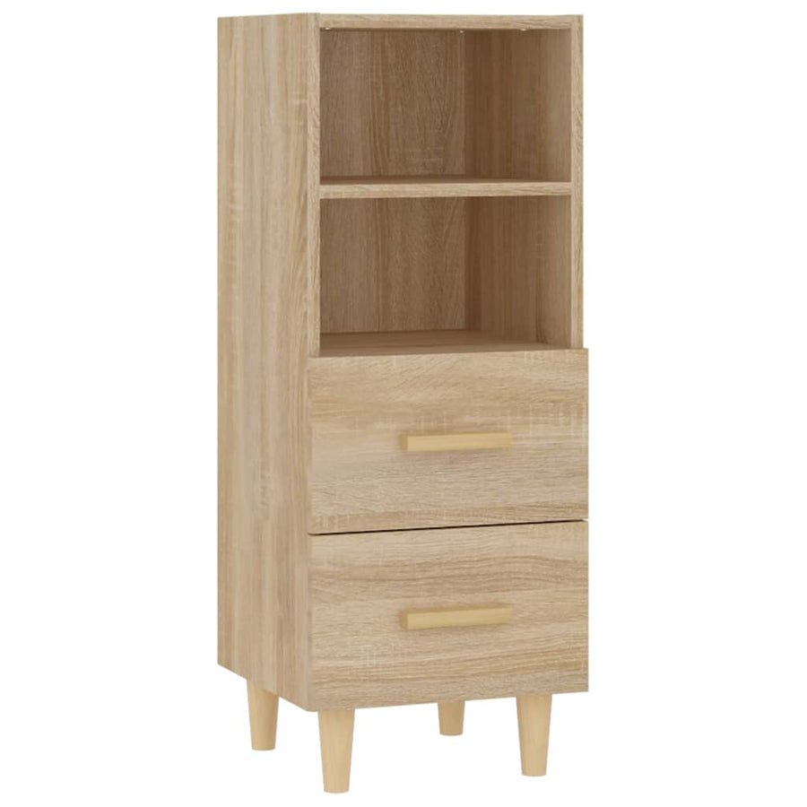 Dressoir 34,5x34x90 cm bewerkt hout sonoma eikenkleurig