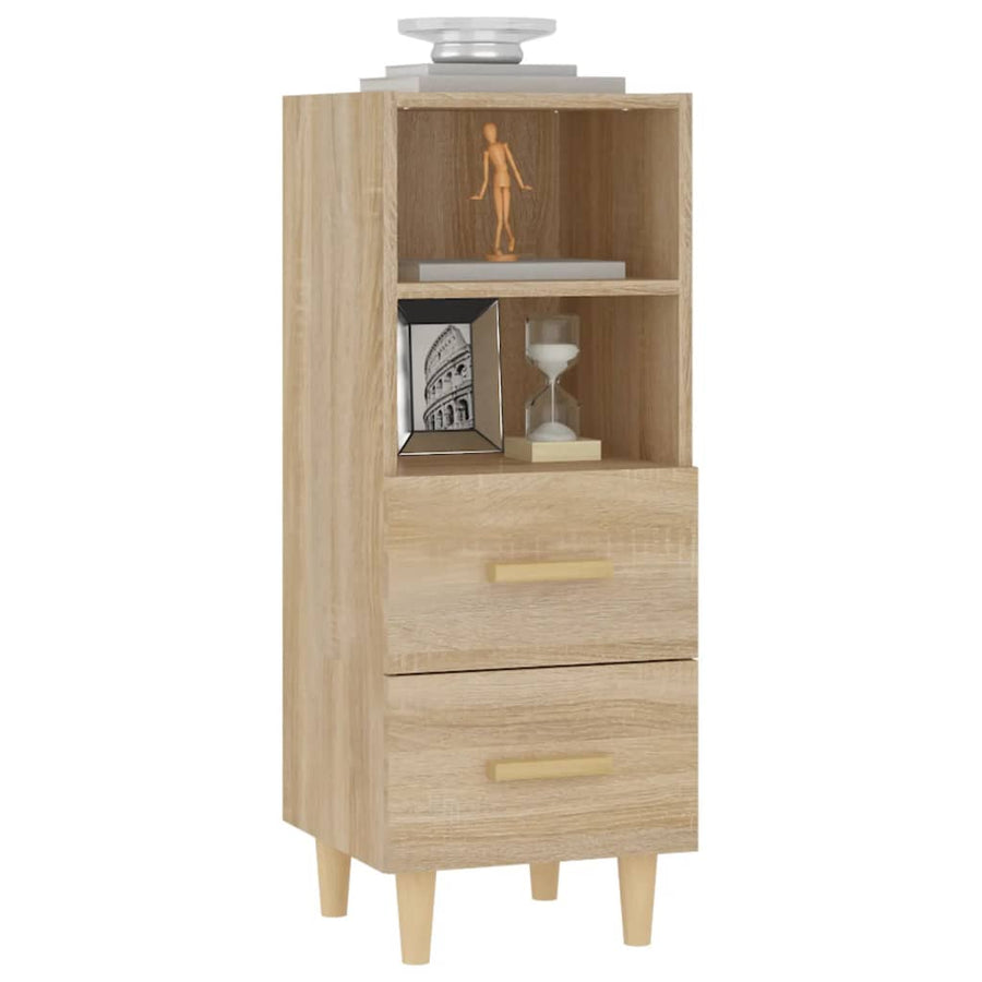 Dressoir 34,5x34x90 cm bewerkt hout sonoma eikenkleurig