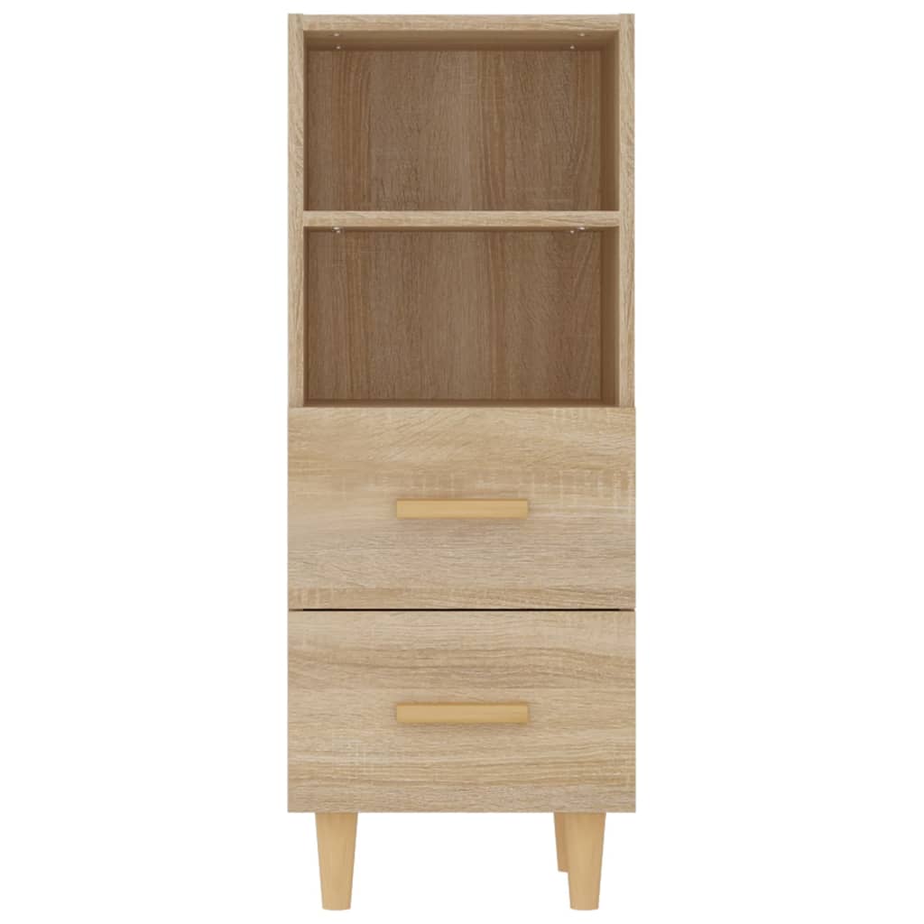 Dressoir 34,5x34x90 cm bewerkt hout sonoma eikenkleurig