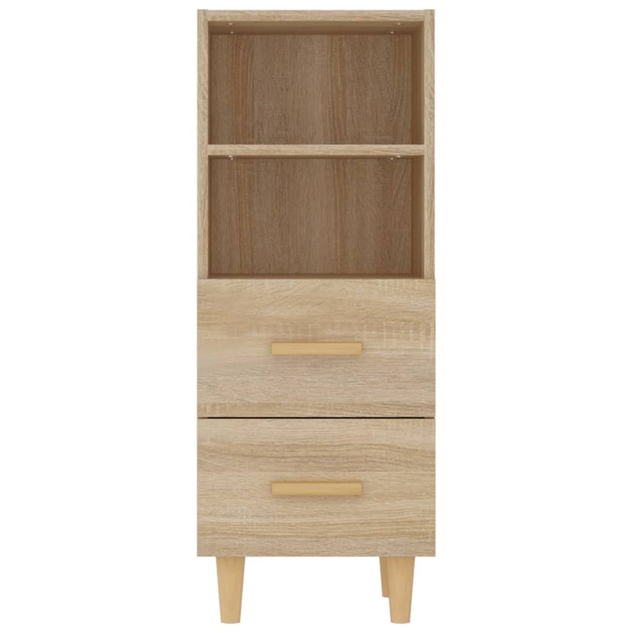 Dressoir 34,5x34x90 cm bewerkt hout sonoma eikenkleurig