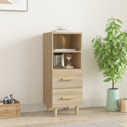 Dressoir 34,5x34x90 cm bewerkt hout sonoma eiken