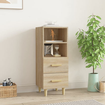 Dressoir 34,5x34x90 cm bewerkt hout sonoma eikenkleurig