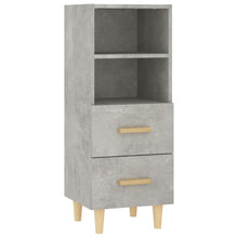 Dressoir 34,5X34X90 Cm Bewerkt Hout Betongrijs