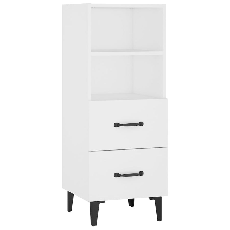 Dressoir 34,5X34X90 Cm Bewerkt Hout Wit