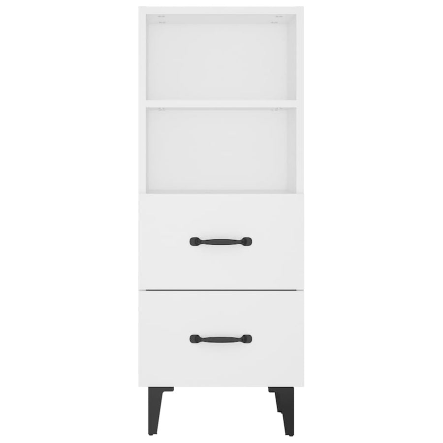 Dressoir 34,5X34X90 Cm Bewerkt Hout Wit