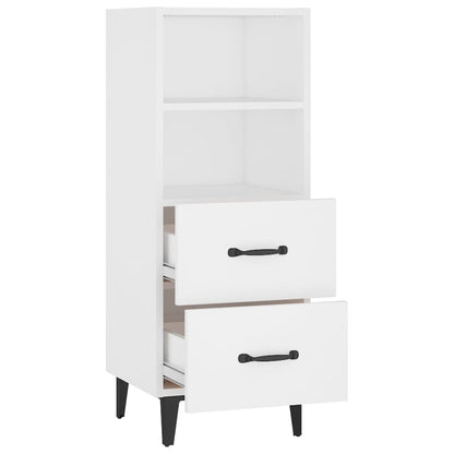 Dressoir 34,5X34X90 Cm Bewerkt Hout Wit