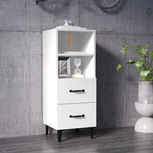 Dressoir 34,5X34X90 Cm Bewerkt Hout Wit
