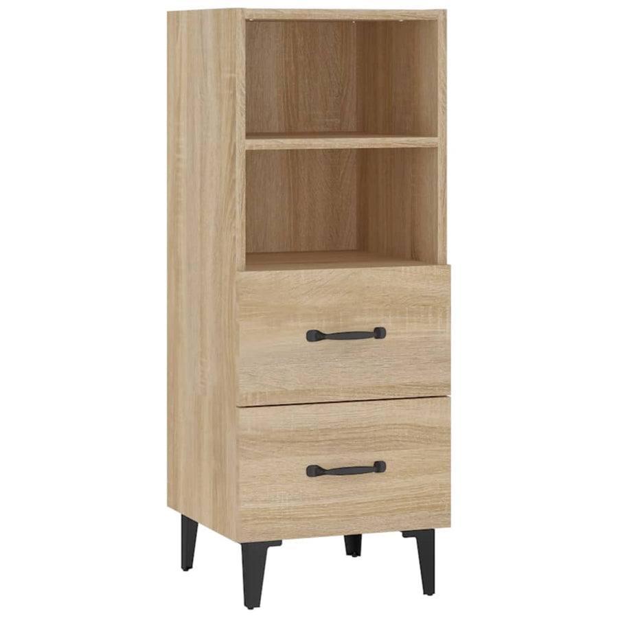 Dressoir 34,5x34x90 cm bewerkt hout sonoma eikenkleurig