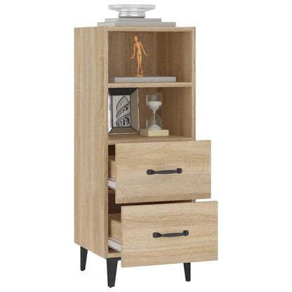 Dressoir 34,5x34x90 cm bewerkt hout sonoma eikenkleurig