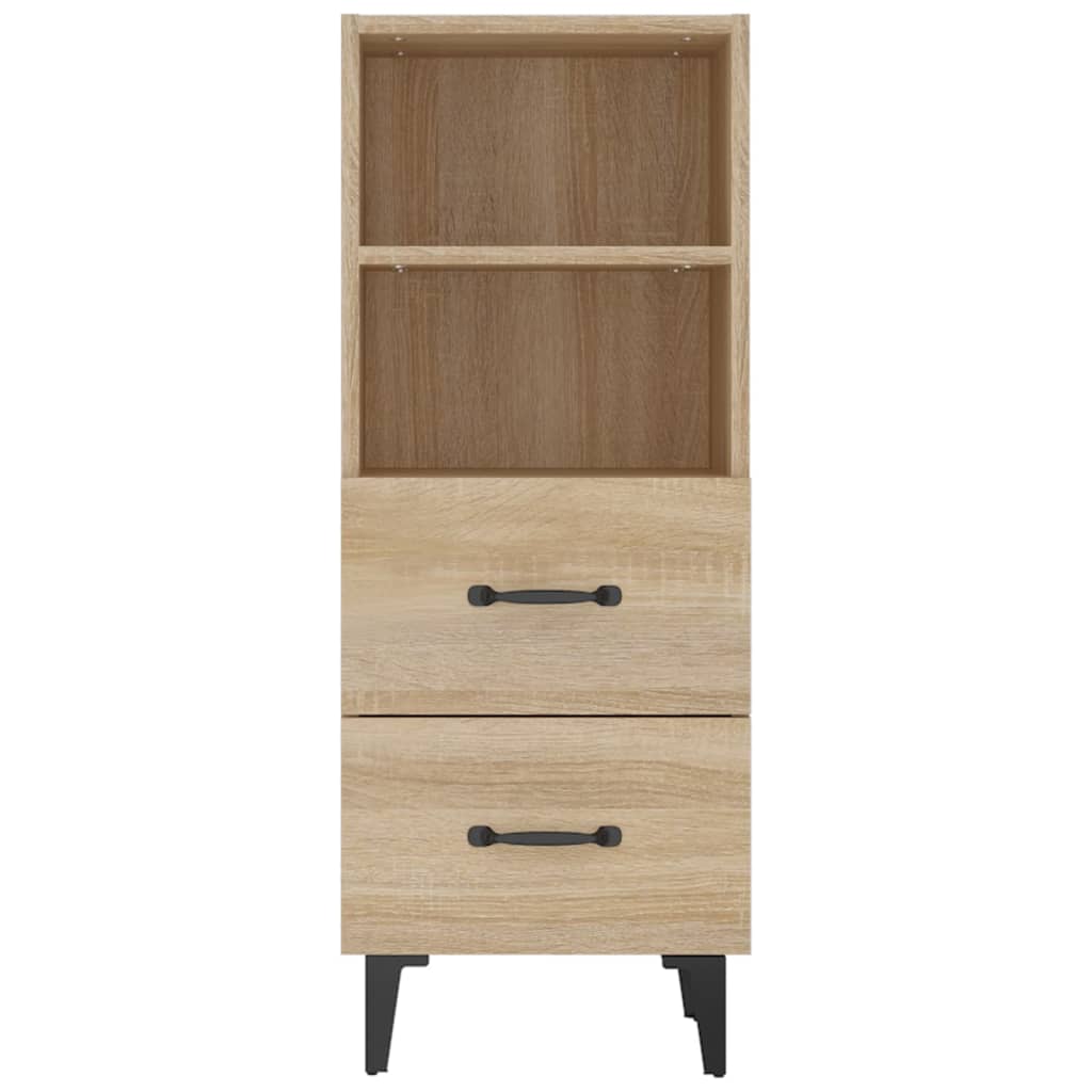 Dressoir 34,5x34x90 cm bewerkt hout sonoma eikenkleurig