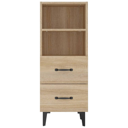 Dressoir 34,5x34x90 cm bewerkt hout sonoma eikenkleurig