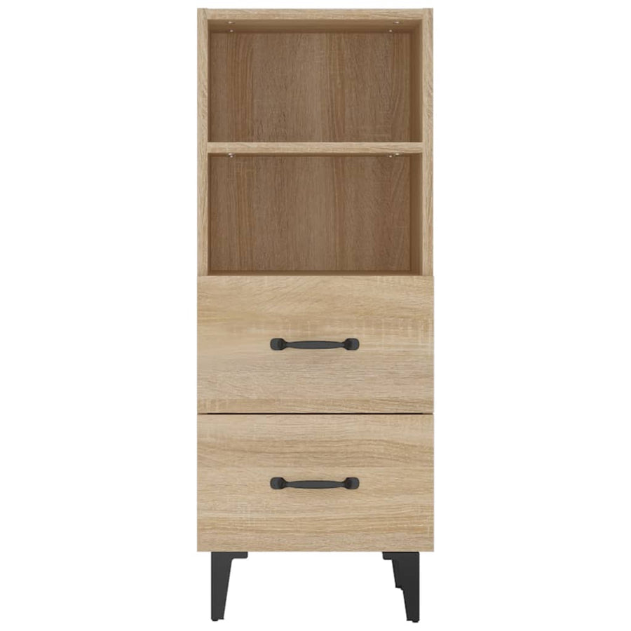 Dressoir 34,5x34x90 cm bewerkt hout sonoma eikenkleurig