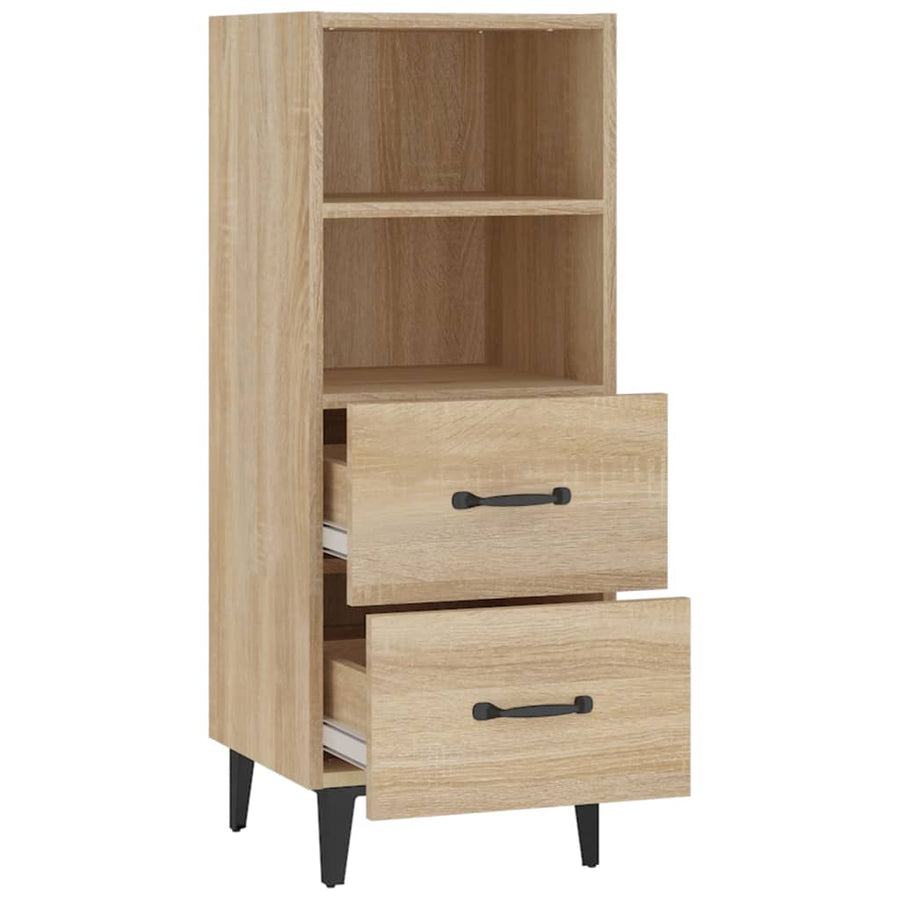 Dressoir 34,5x34x90 cm bewerkt hout sonoma eikenkleurig