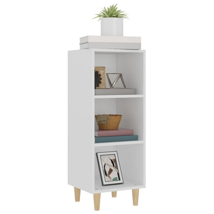 Dressoir 34,5X32,5X90 Cm Bewerkt Hout Wit