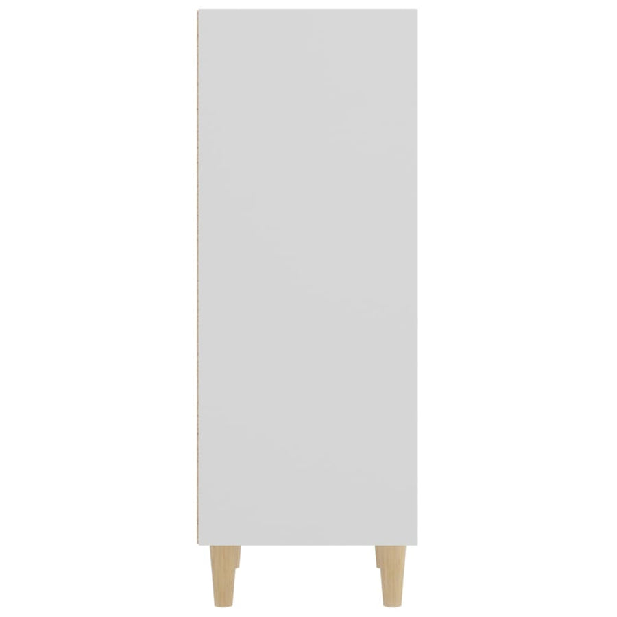 Dressoir 34,5X32,5X90 Cm Bewerkt Hout Wit