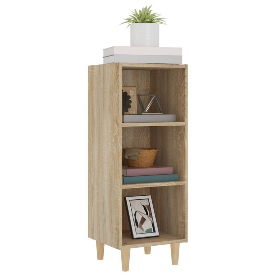 Dressoir 34,5X32,5X90 Cm Bewerkt Hout Sonoma Eikenkleurig 1