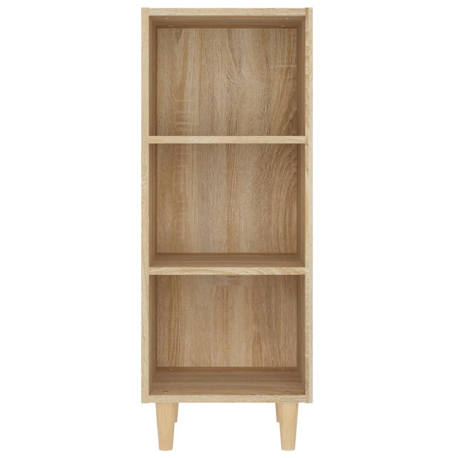 Dressoir 34,5X32,5X90 Cm Bewerkt Hout Sonoma Eikenkleurig 1