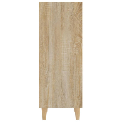 Dressoir 34,5X32,5X90 Cm Bewerkt Hout Sonoma Eikenkleurig 1