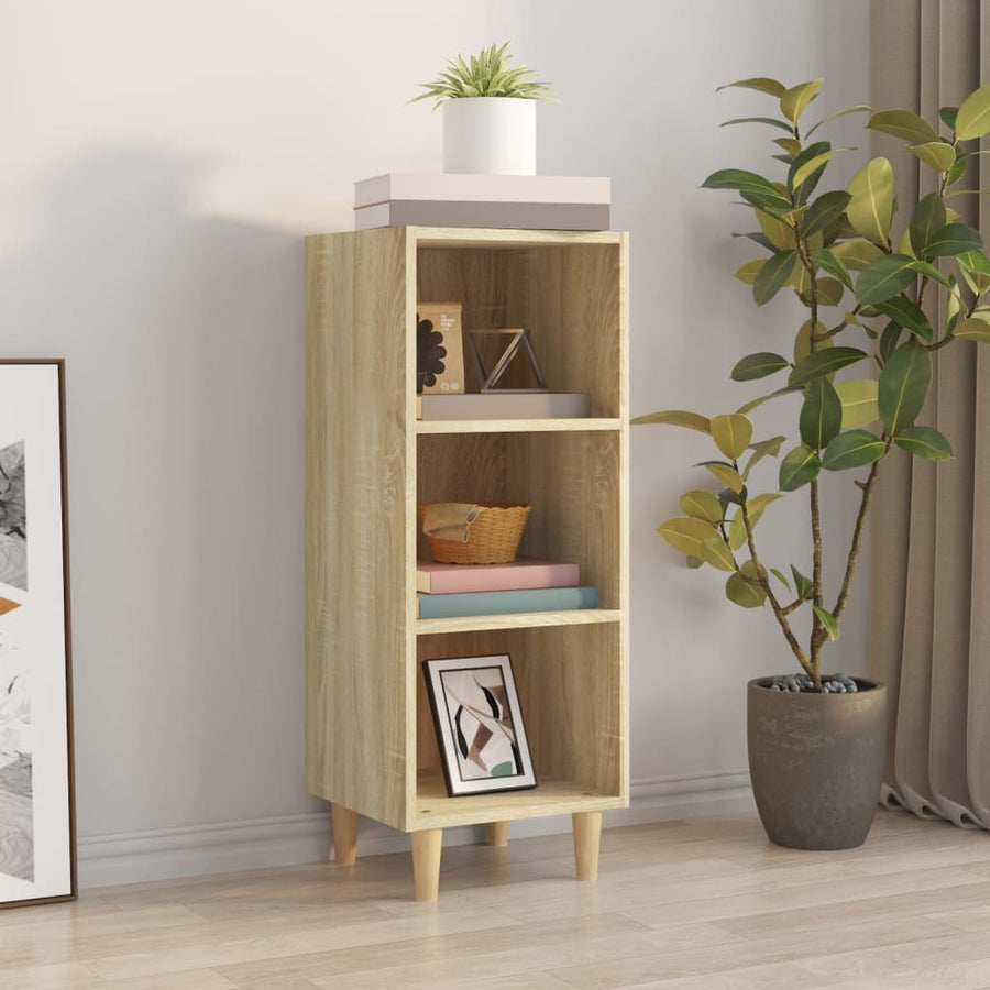 Dressoir 34,5X32,5X90 Cm Bewerkt Hout Sonoma Eikenkleurig 1