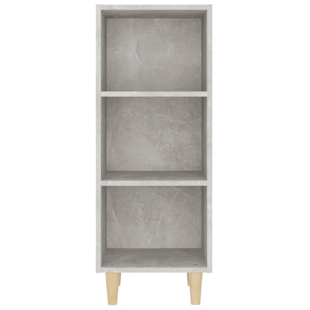 Dressoir 34,5X32,5X90 Cm Bewerkt Hout Betongrijs