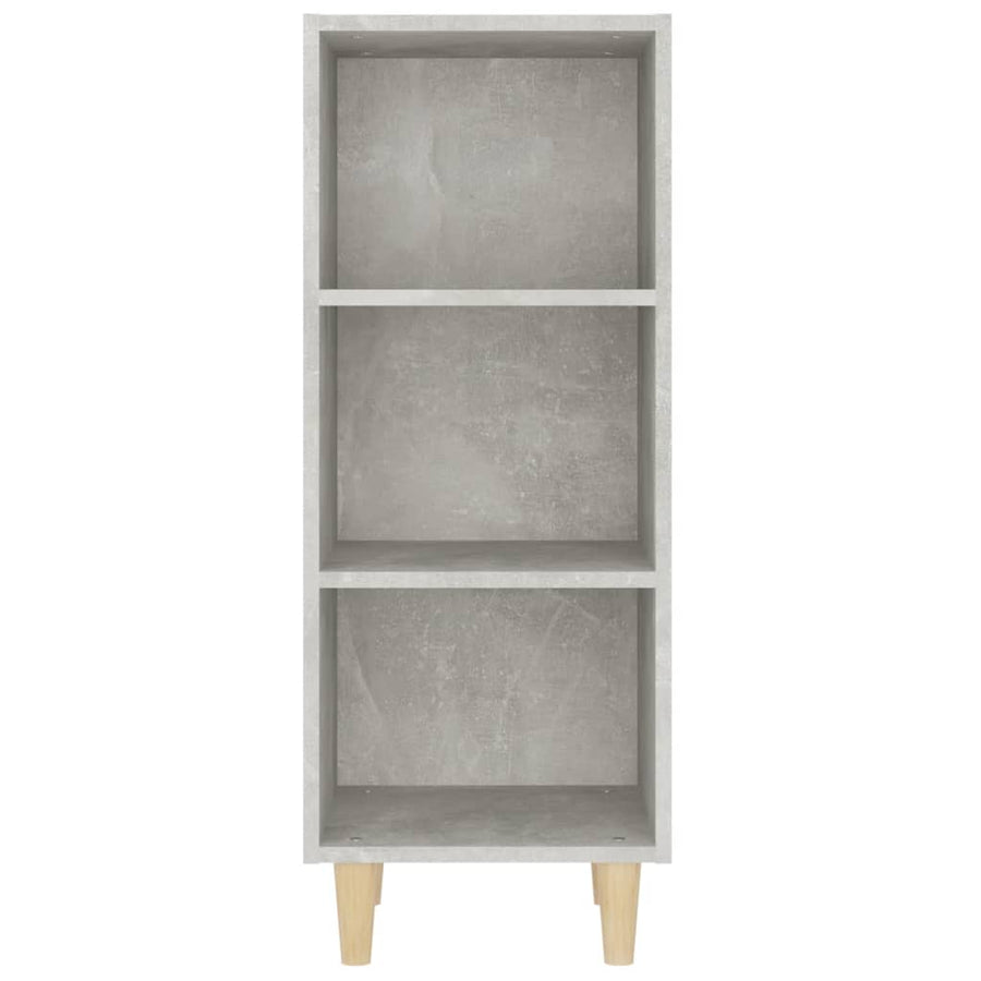 Dressoir 34,5X32,5X90 Cm Bewerkt Hout Betongrijs