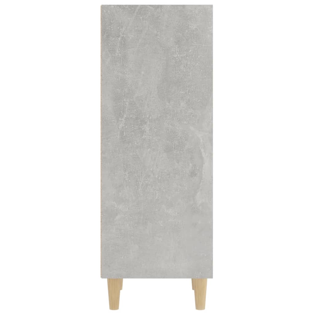 Dressoir 34,5X32,5X90 Cm Bewerkt Hout Betongrijs