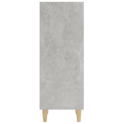 Dressoir 34,5X32,5X90 Cm Bewerkt Hout Betongrijs