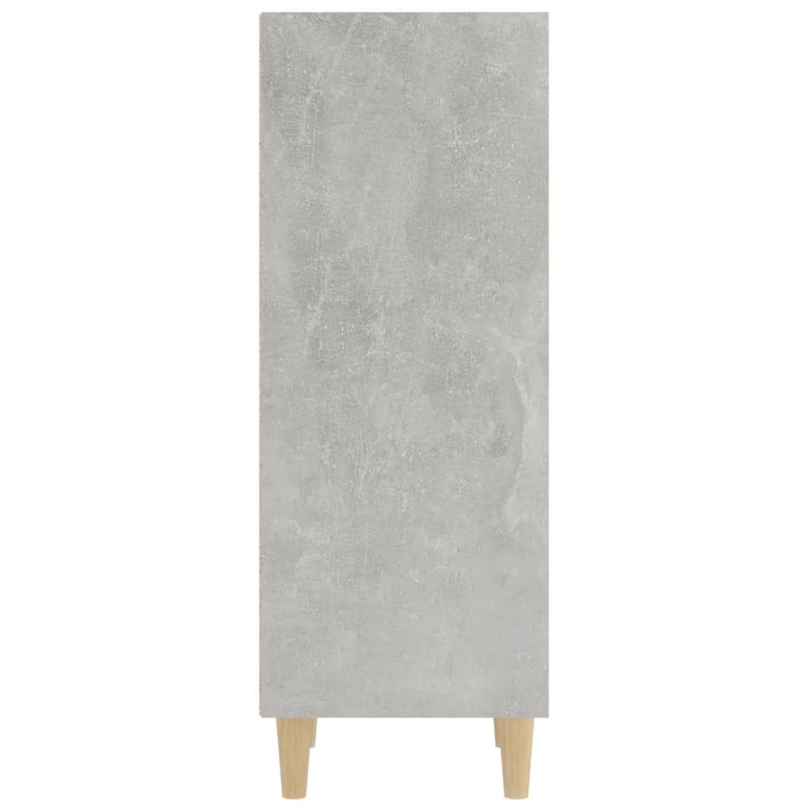 Dressoir 34,5X32,5X90 Cm Bewerkt Hout Betongrijs