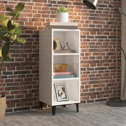 Dressoir 34,5x32,5x90 cm bewerkt hout hoogglans wit