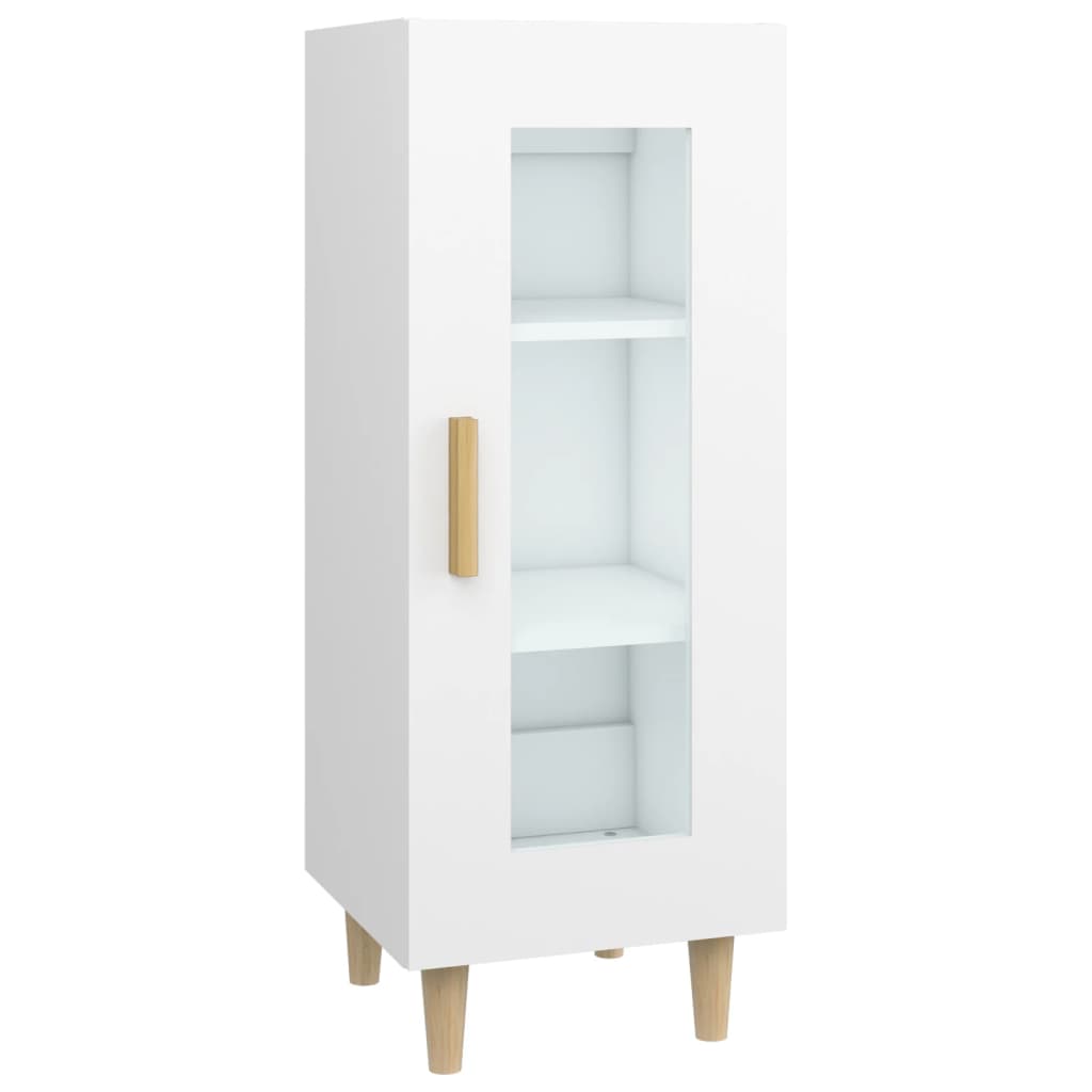 Dressoir 34,5X34X90 Cm Bewerkt Hout Wit