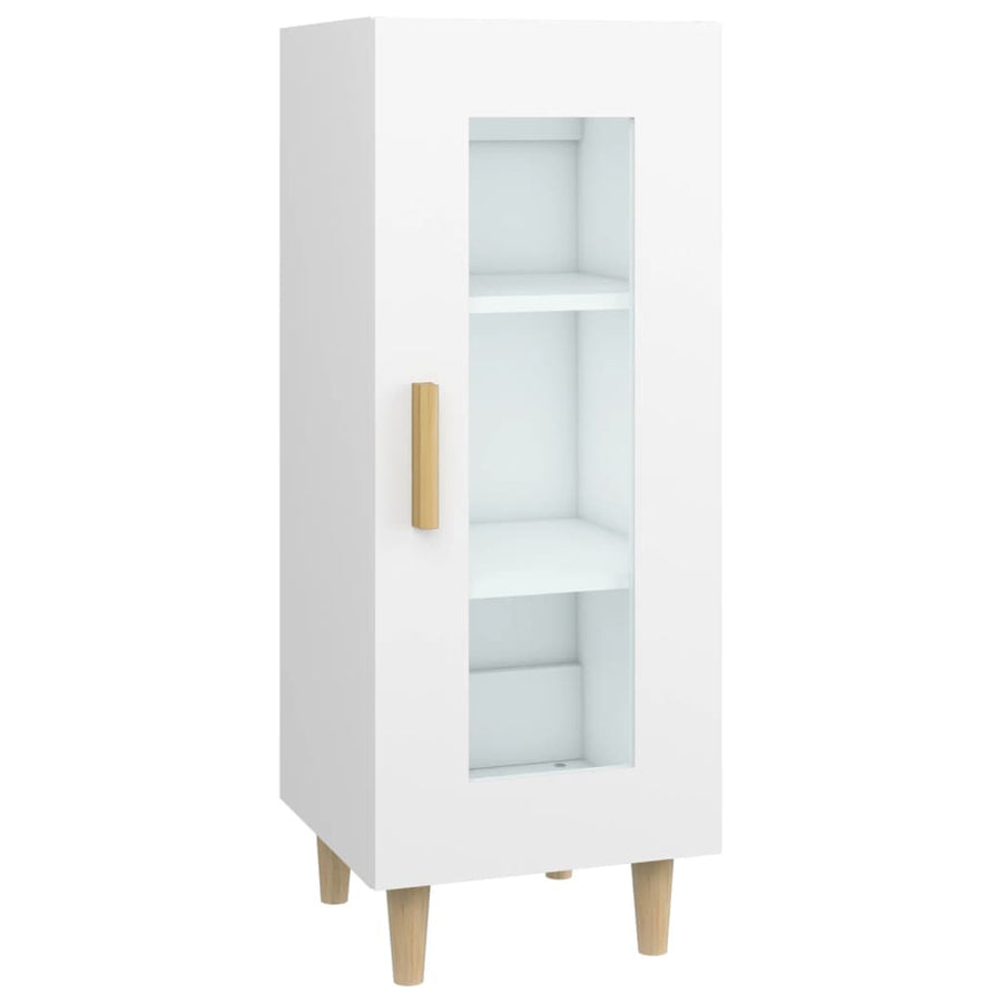 Dressoir 34,5X34X90 Cm Bewerkt Hout Wit